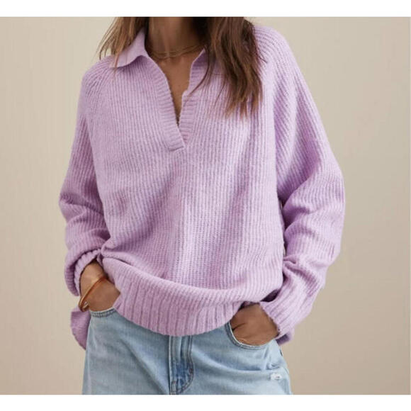 AMERICAN EAGLE purple knit pullover sweater - Picture 1 of 7